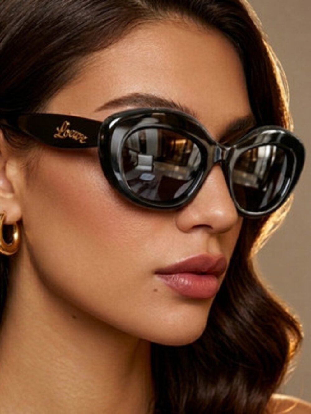 NEW LOEWE SUNGLASSES WOMEN BLACK LOEWE LW40153I 01A